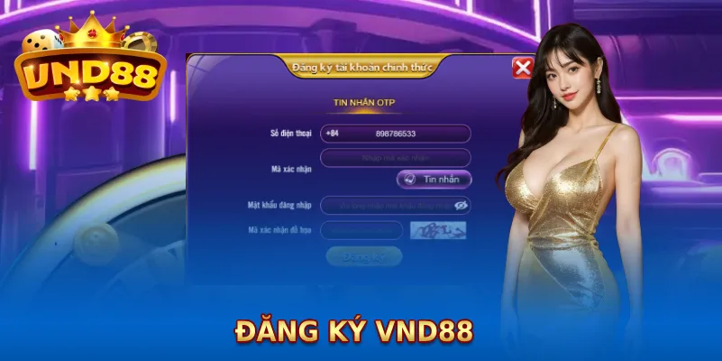 Đăng ký/đăng nhập VND88 để chơi game quay hũ