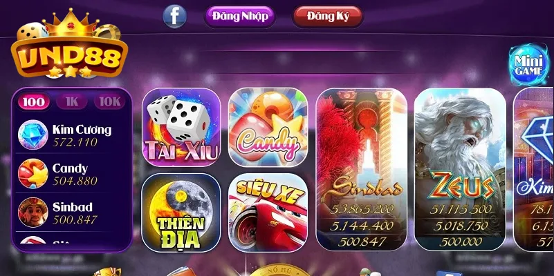 Kho game nổ hũ VND88 nhiều lựa chọn, chơi không chán
