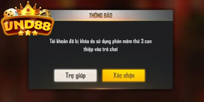 Lỗi tài khoản bị khóa khi đăng nhập vào VND88 